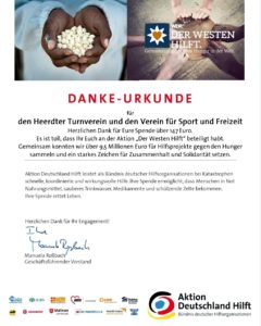 Danke-Urkunde